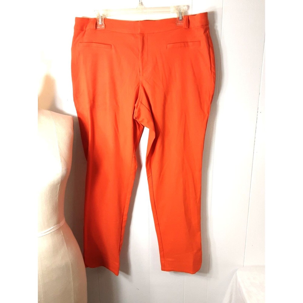 Ashley Stewart Orange Stretch Jeans Size 16